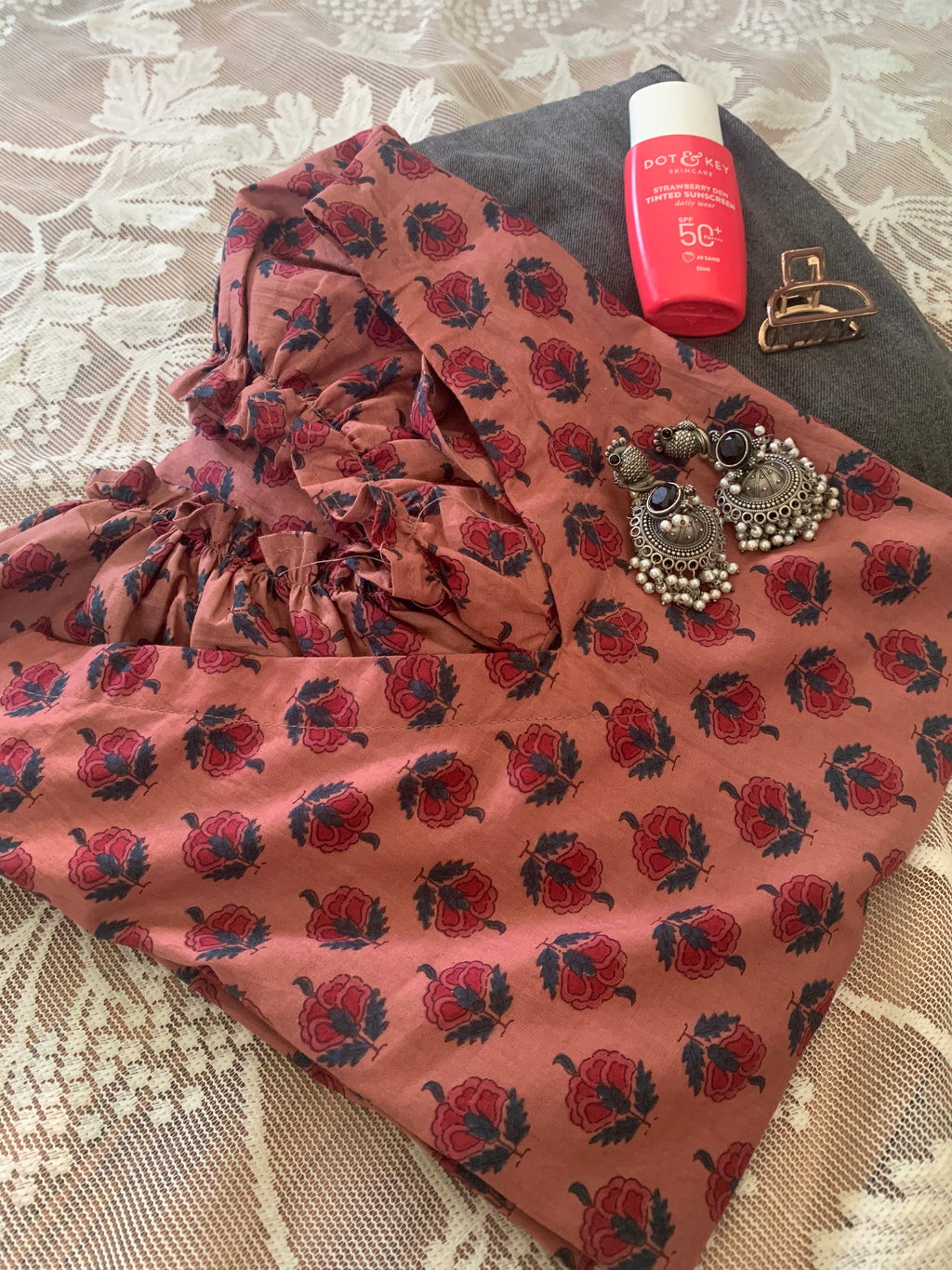 Tara - Long Kurti with Puff Sleeves- Drop 1