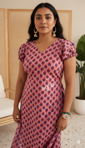 Tara - Long Kurti with Puff Sleeves- Drop 1